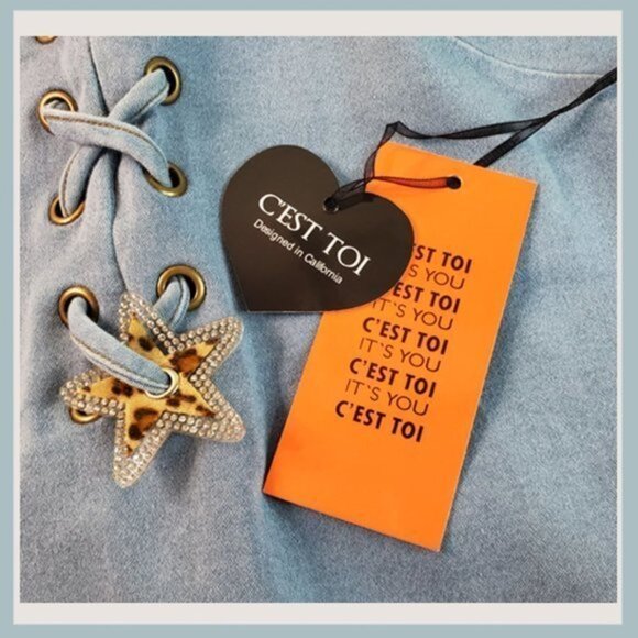 Jean Summer Dress with Free Star Eyelet - Picture 5 of 6